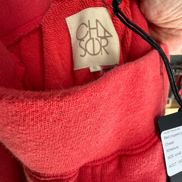 Chaser Red Cropped Joggers - Picture 3 of 3